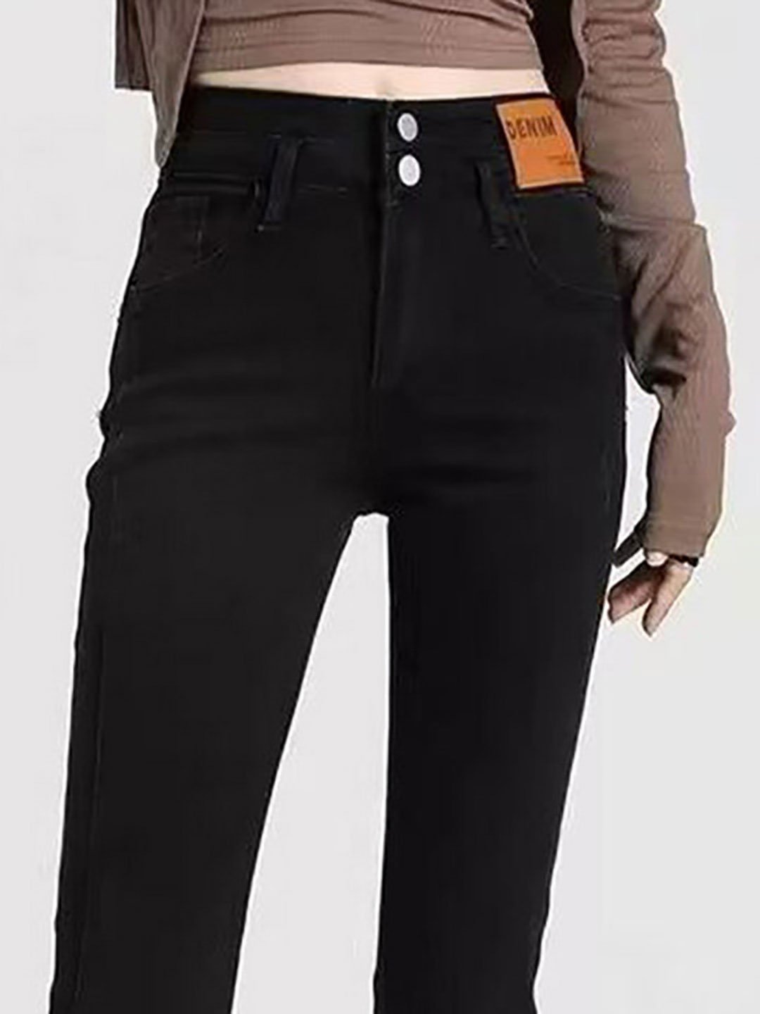 Black Slim Fit High Rise Jeans