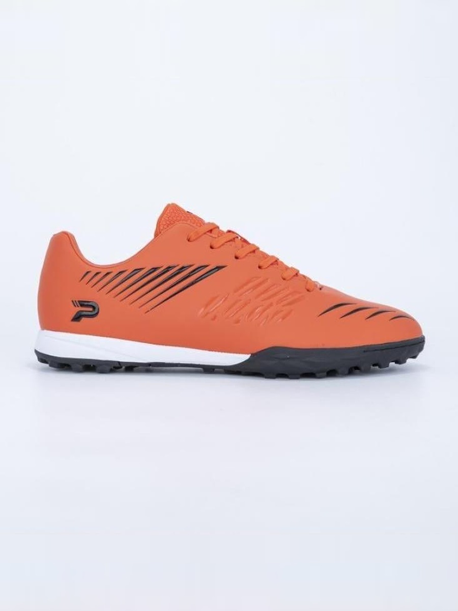 Orange Striped Lace Up Turf Shoes