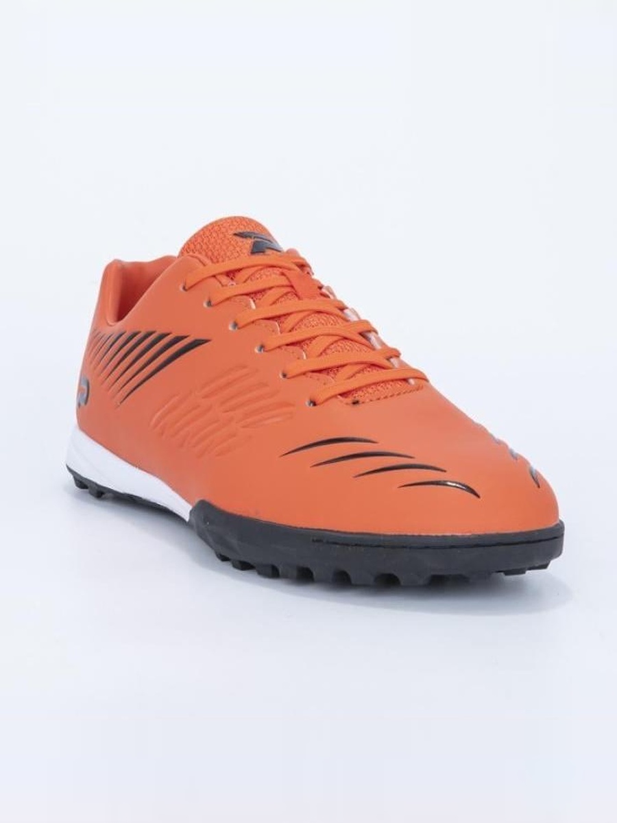 Orange Striped Lace Up Turf Shoes