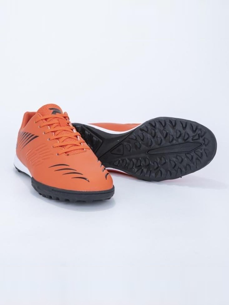 Orange Striped Lace Up Turf Shoes