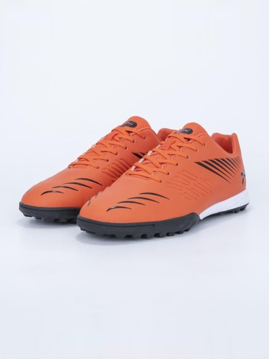 Orange Striped Lace Up Turf Shoes