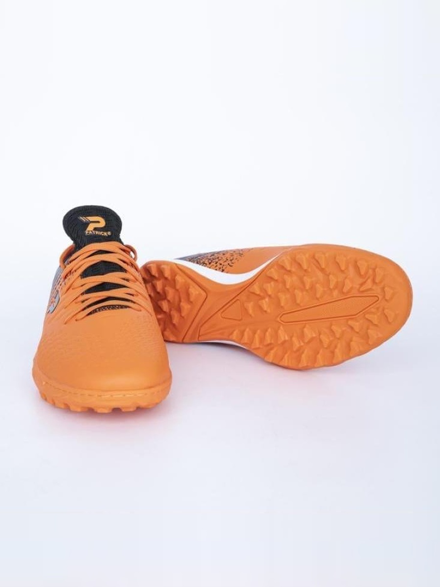 Orange Contrast Panel Turf Shoes