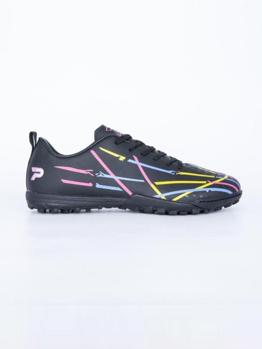 Black Striped Print Turf Shoes
