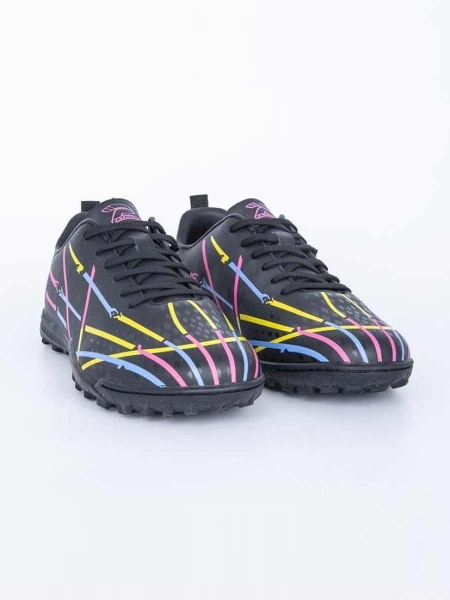 Black Striped Print Turf Shoes