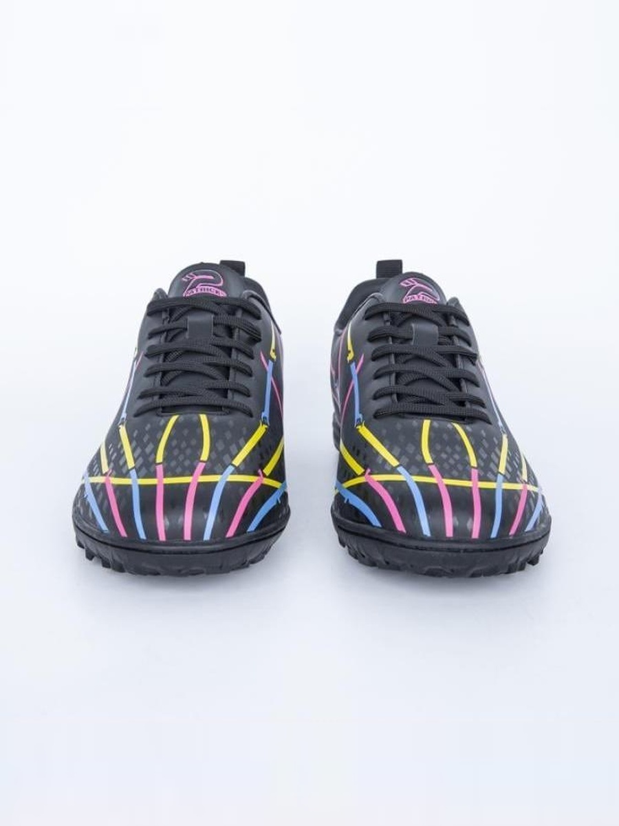 Black Striped Print Turf Shoes