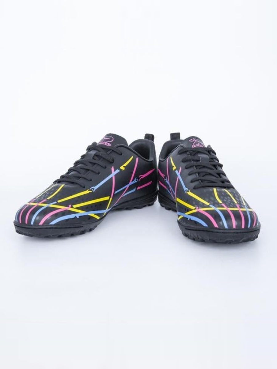 Black Striped Print Turf Shoes