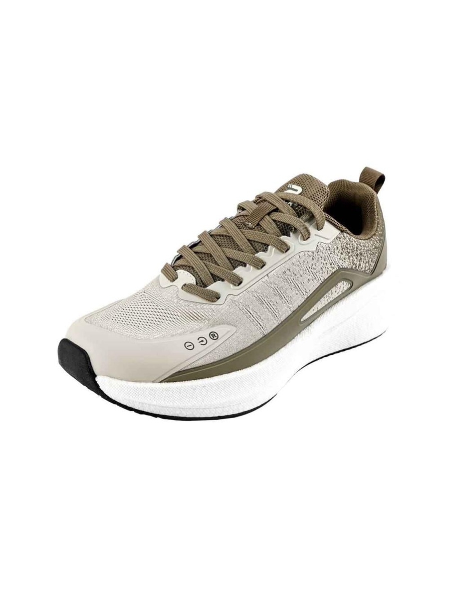 Brown Panelled Sports Shoes