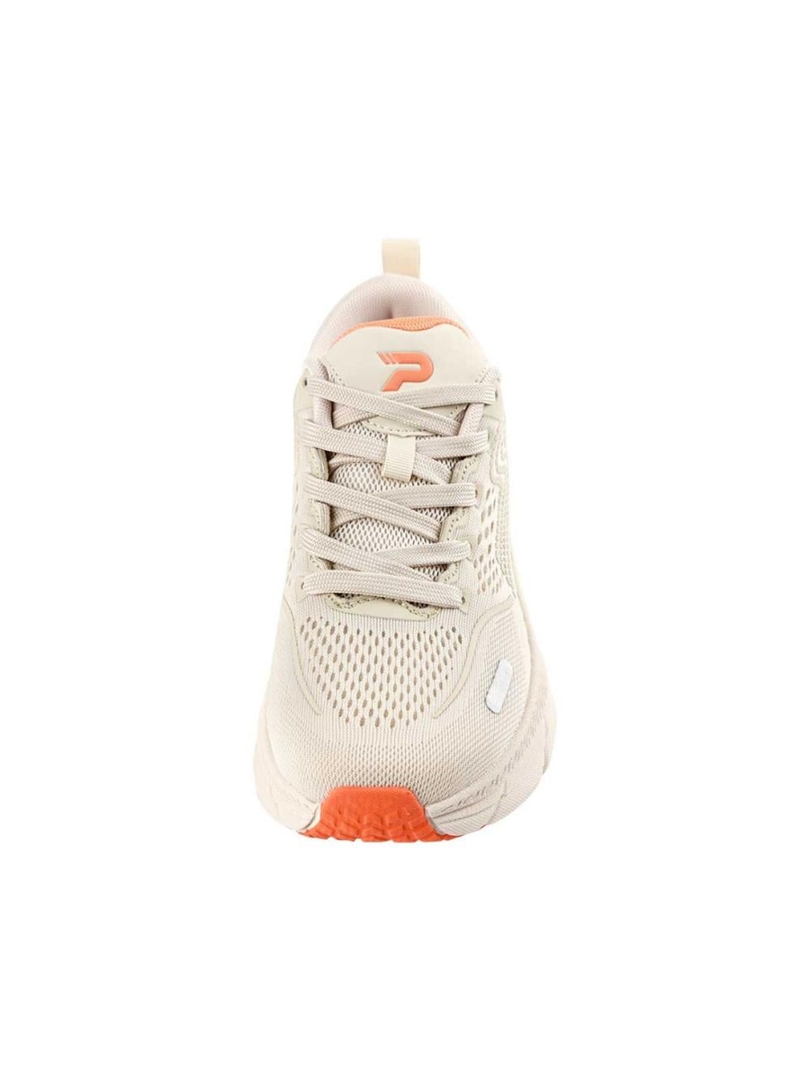 Beige Lace-Up Running Sneakers