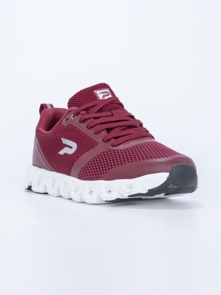 Red Mesh Running Sneakers