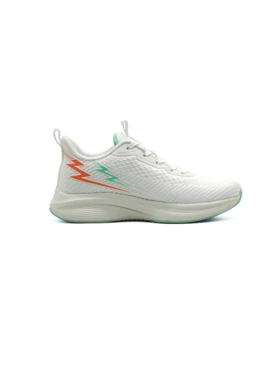 White Mesh Running Sneakers