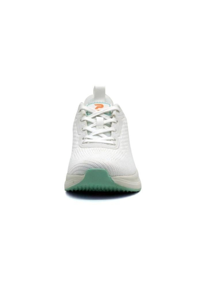 White Mesh Running Sneakers