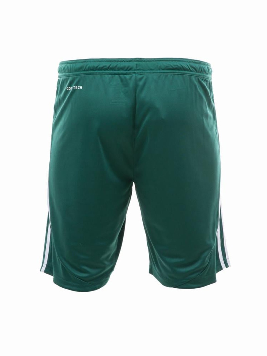 Green Side Striped Panel Football Shorts