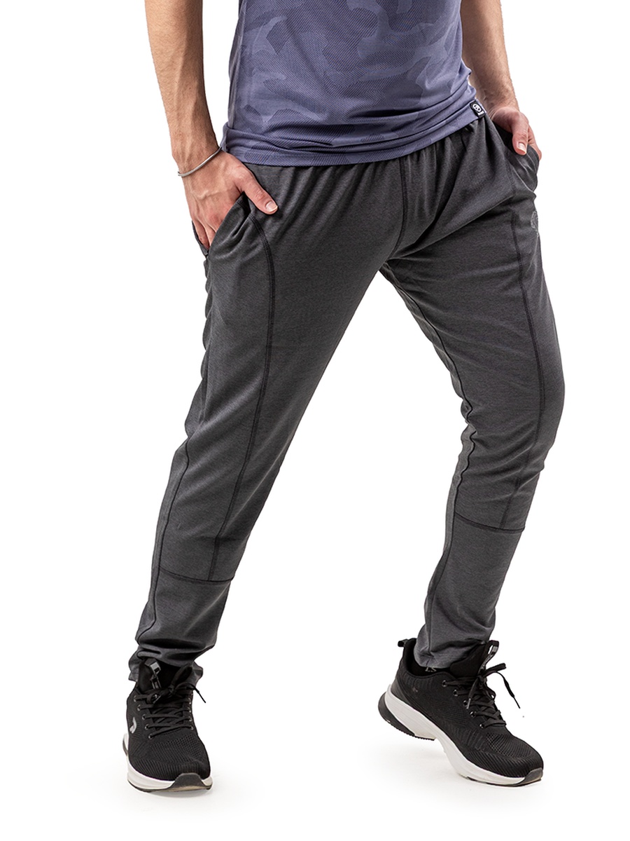 Charcoal Panelled Training Track Pants