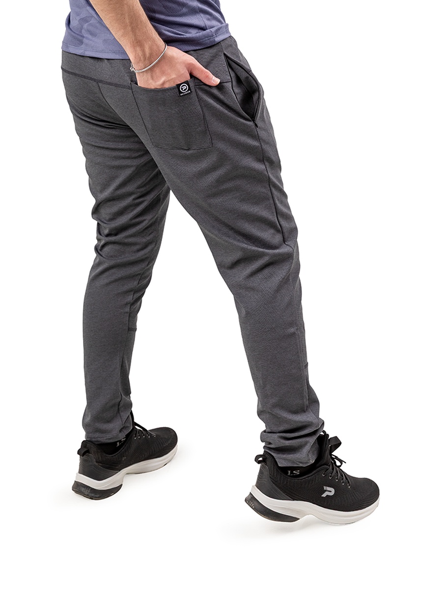 Charcoal Panelled Training Track Pants