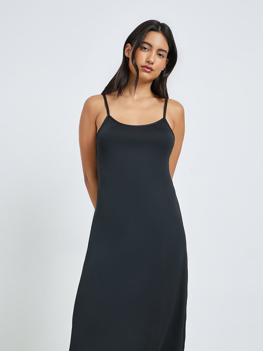 Pack of 2 - Lettuce Hem Basic Slip Dress