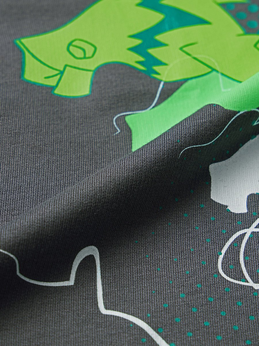 Grey Ben 10 Graphic Oversized T-Shirt