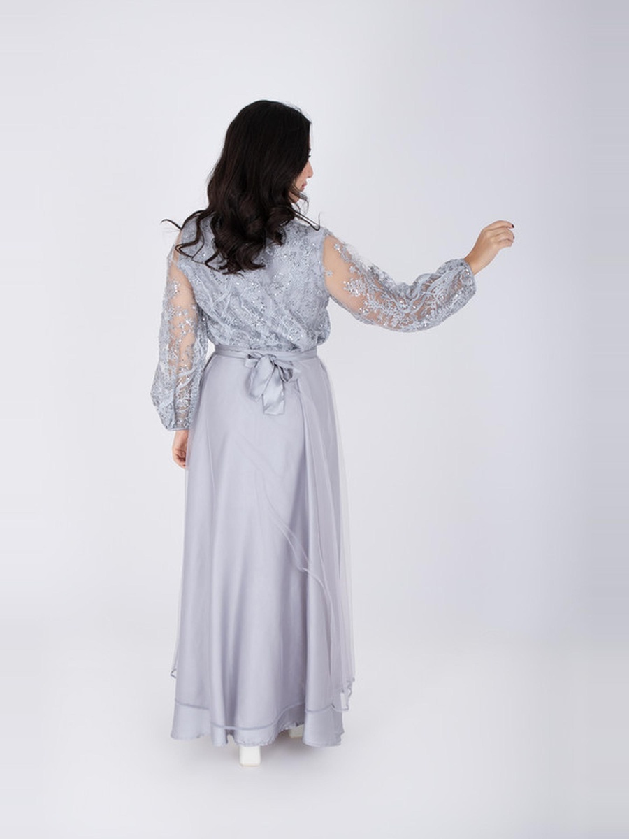Embellished Chiffon Layered Maxi Dress For Women at Bahrain | Styli