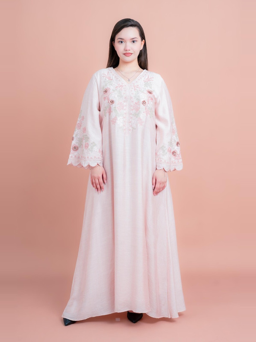 Floral Embroidered Modern Jalabiya
