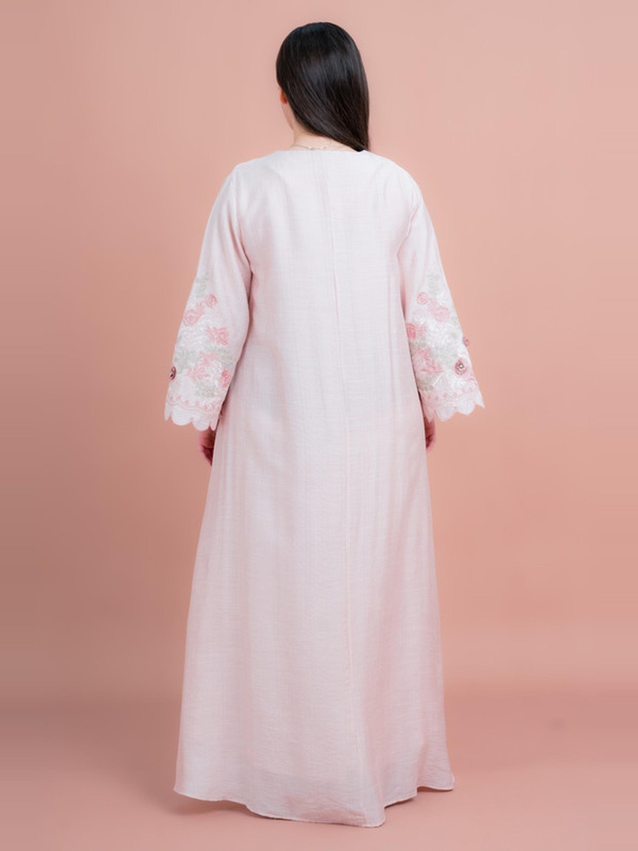 Floral Embroidered Modern Jalabiya