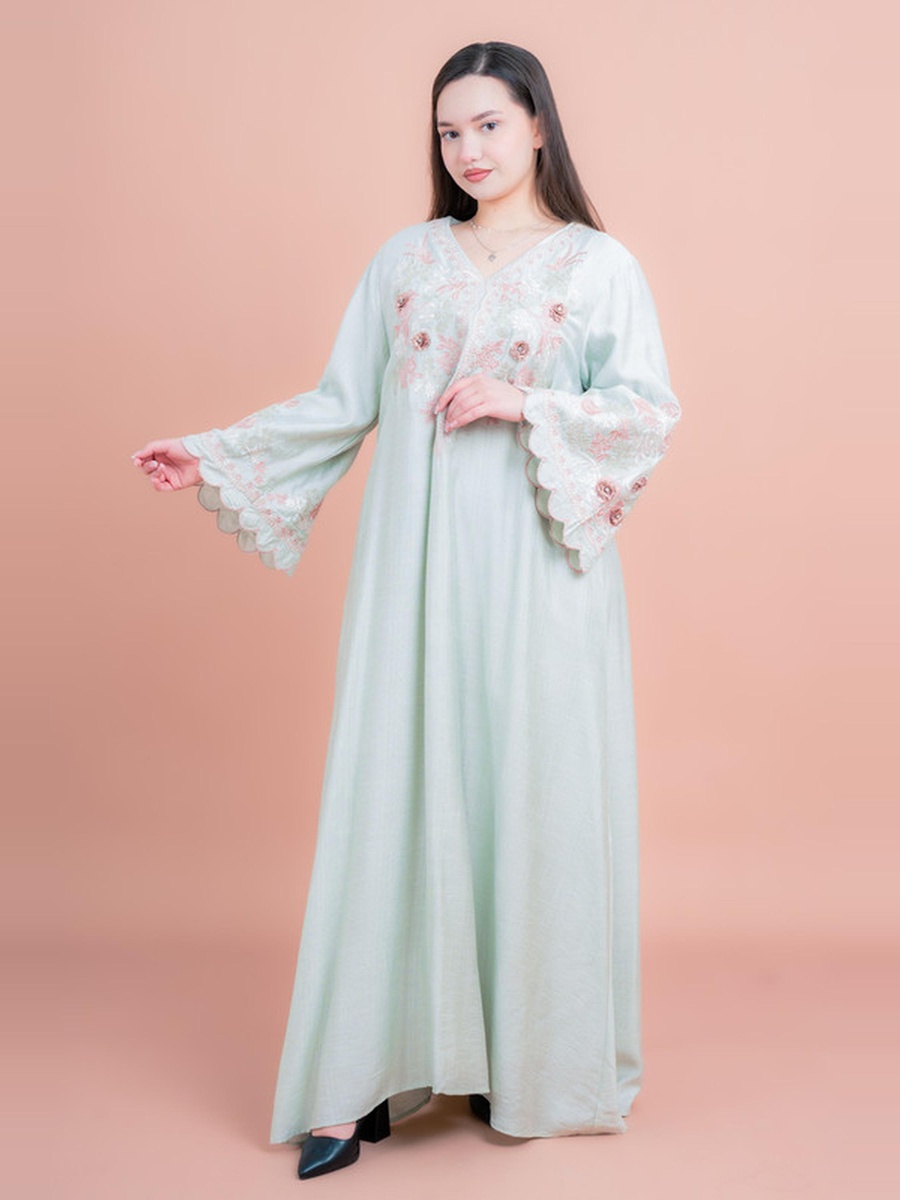 Floral Embroidered Modern Jalabiya