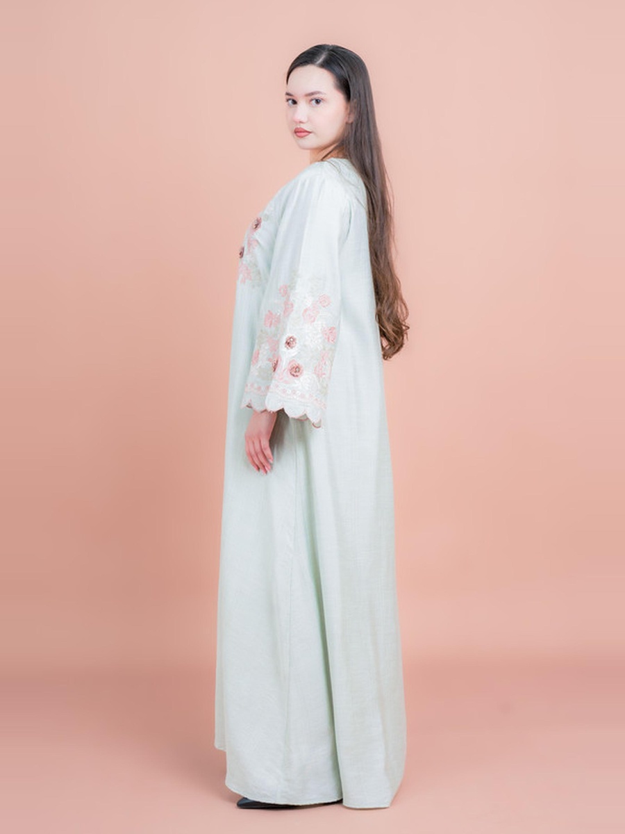 Floral Embroidered Modern Jalabiya