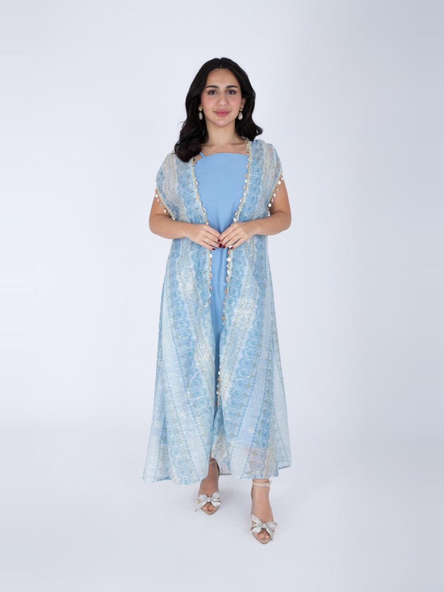 Modern Sleeveless Arabisque Jalabiya