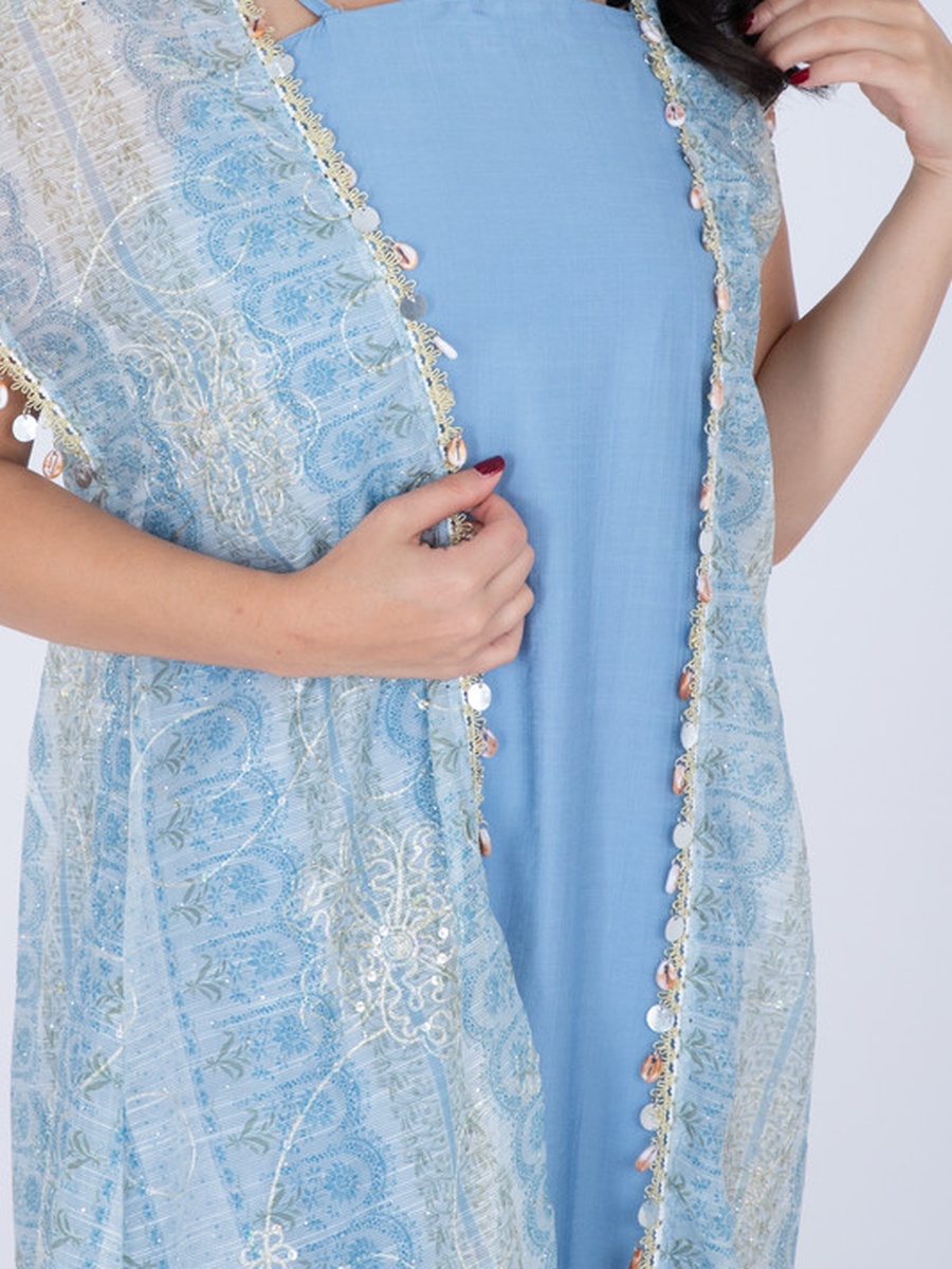 Modern Sleeveless Arabisque Jalabiya