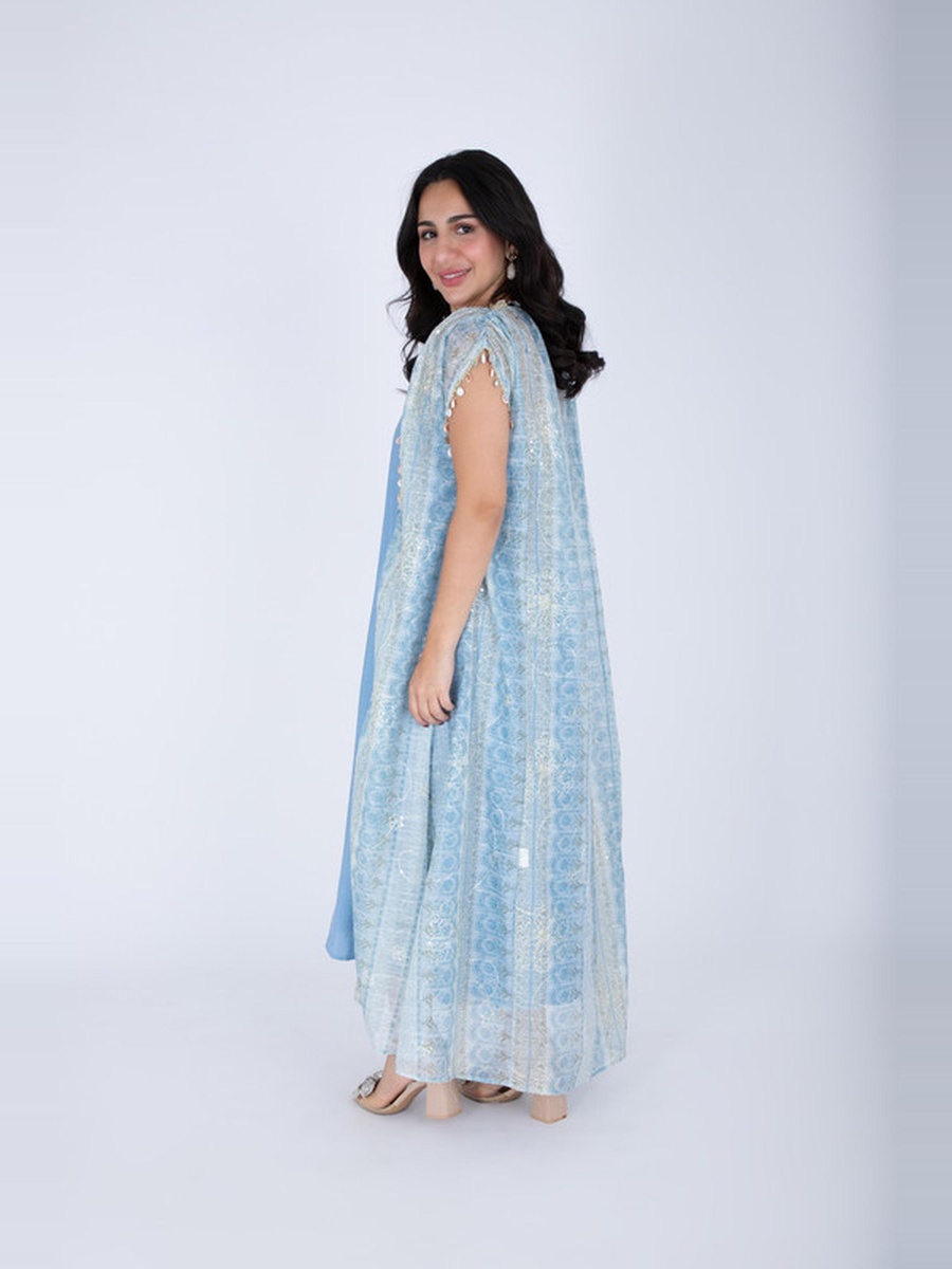 Modern Sleeveless Arabisque Jalabiya