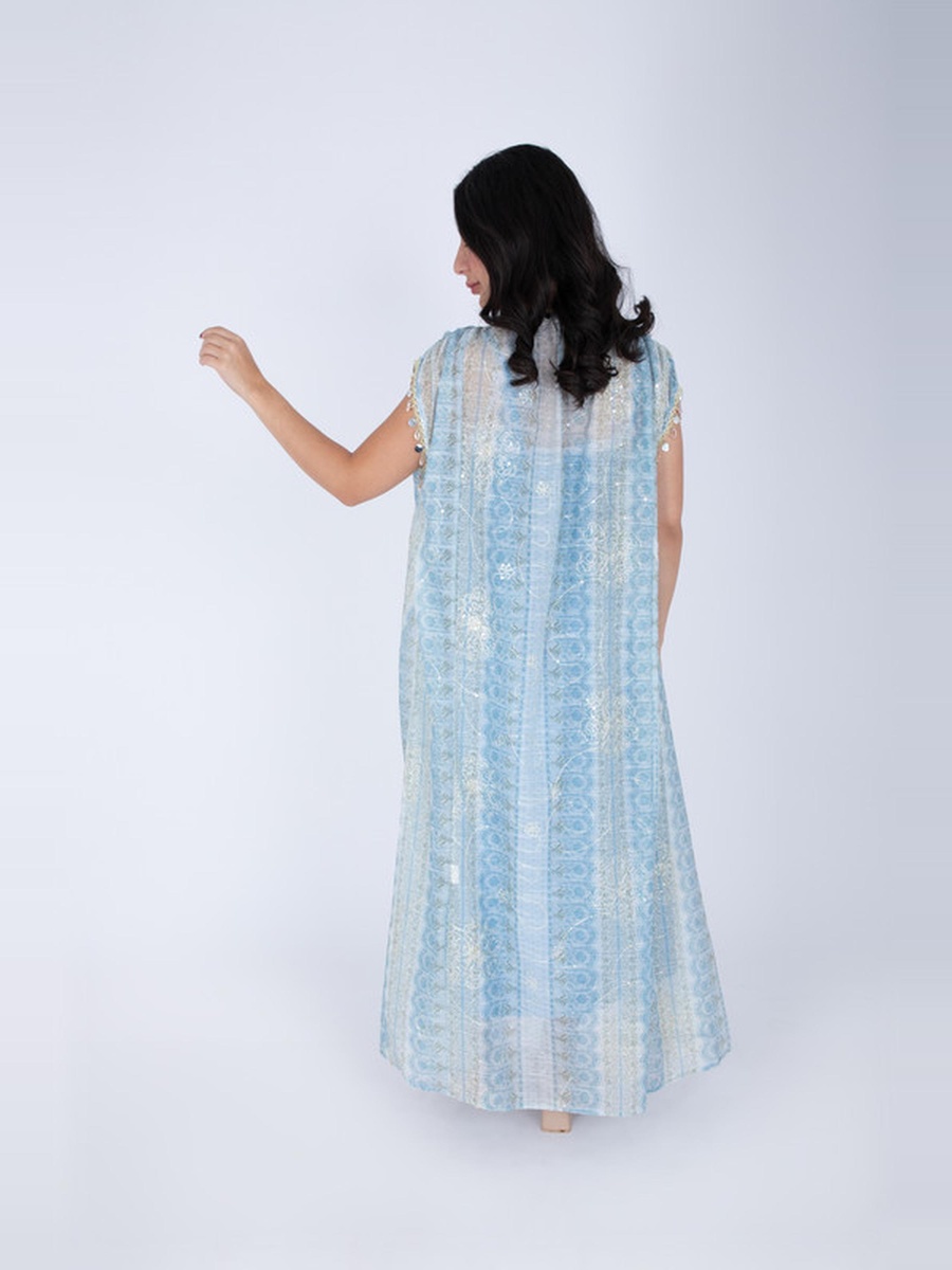 Modern Sleeveless Arabisque Jalabiya