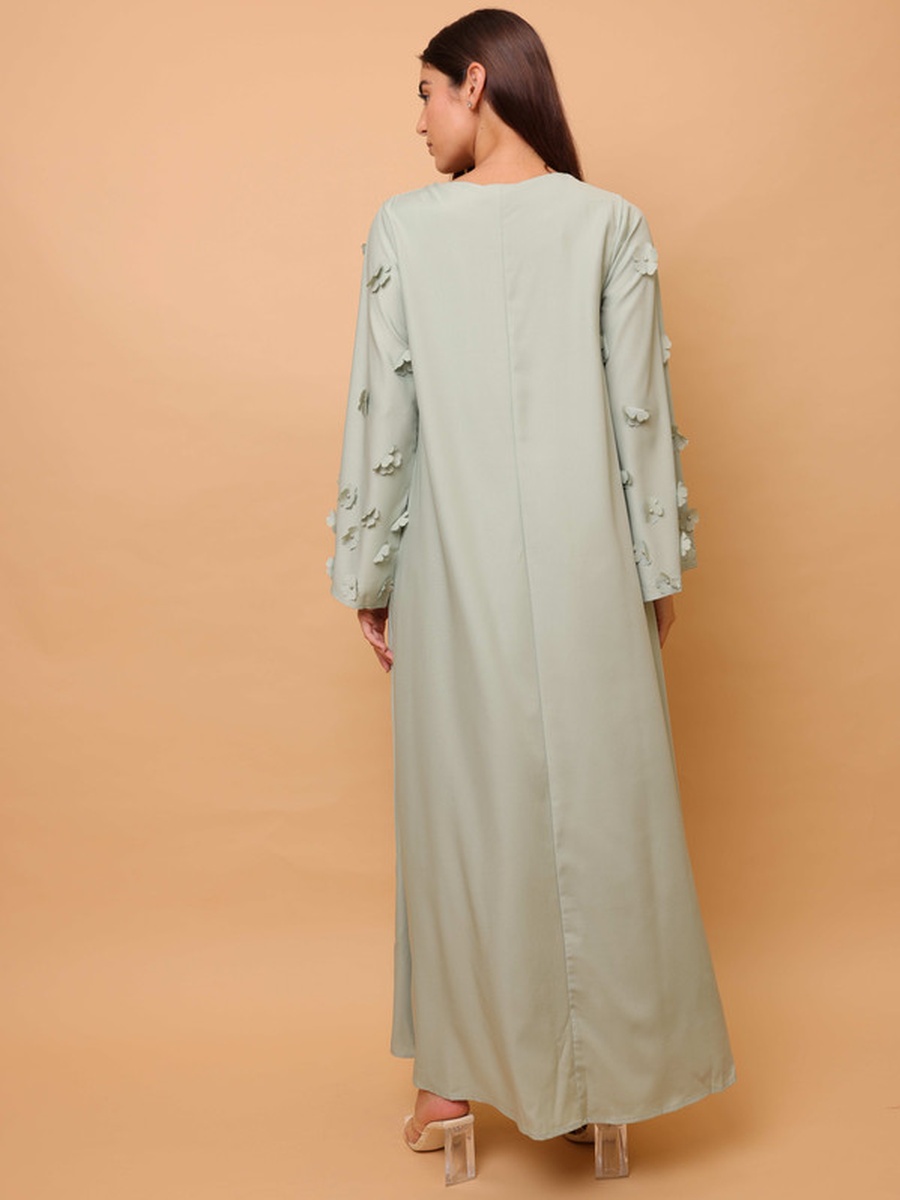 Floral Embellished A-Line Jalabiya