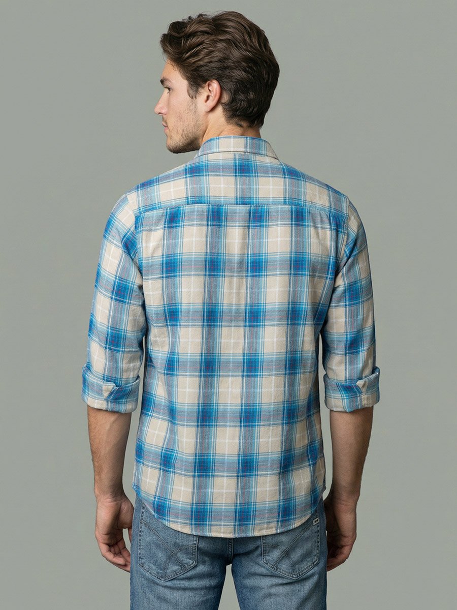 Men Plaid Long Sleeve Shirt