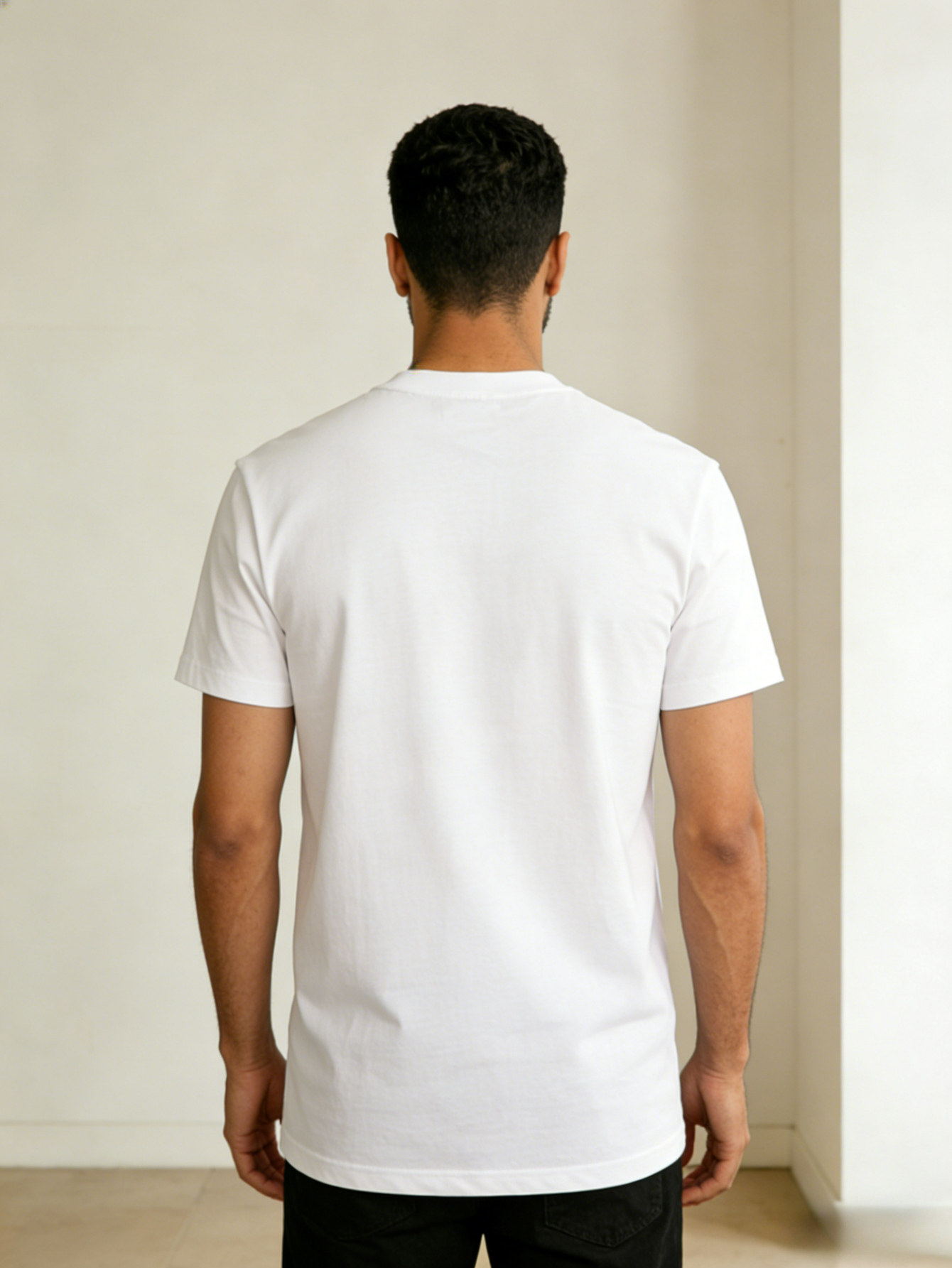Men Brooklyn Print Crew Neck T-Shirt