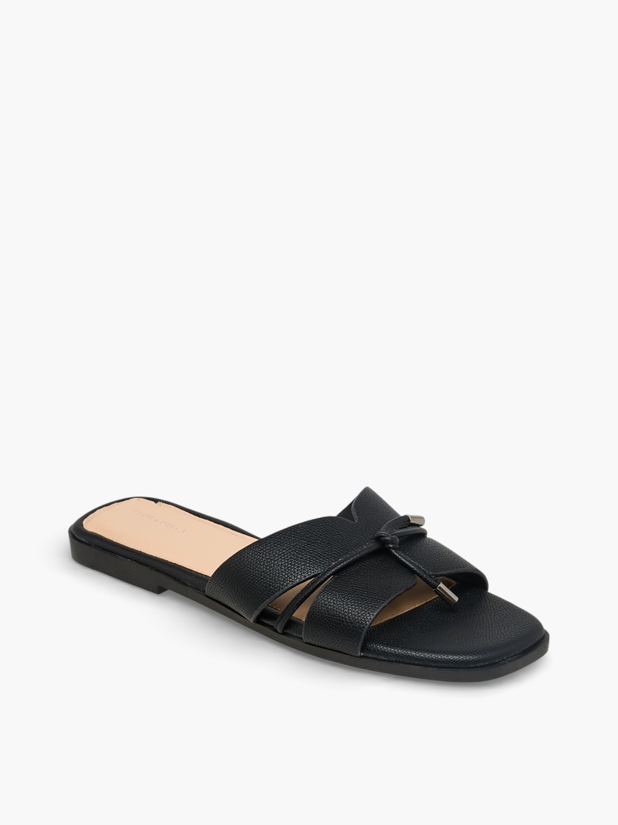 Women Tassels Accent Slide Sandals