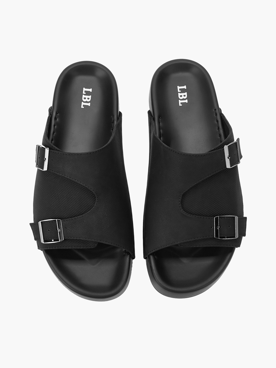 Men Buckle Detail Comfort Sandals