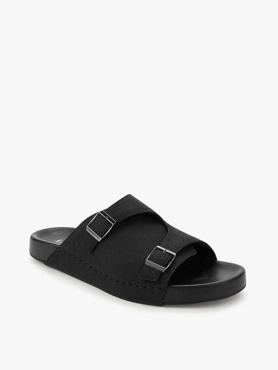 Men Buckle Detail Comfort Sandals