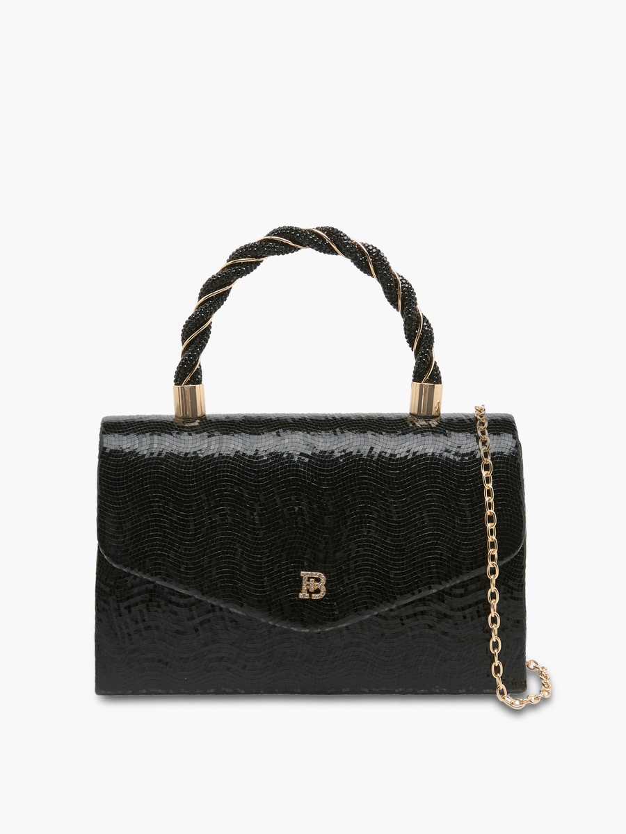 Textured Crossbody Bag with Detachable Shoulder Strap