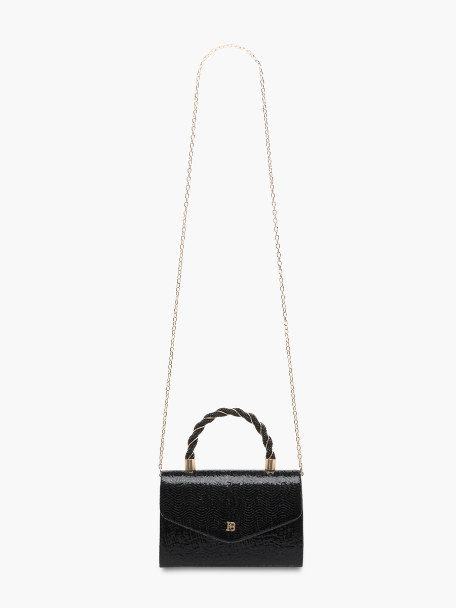 Textured Crossbody Bag with Detachable Shoulder Strap
