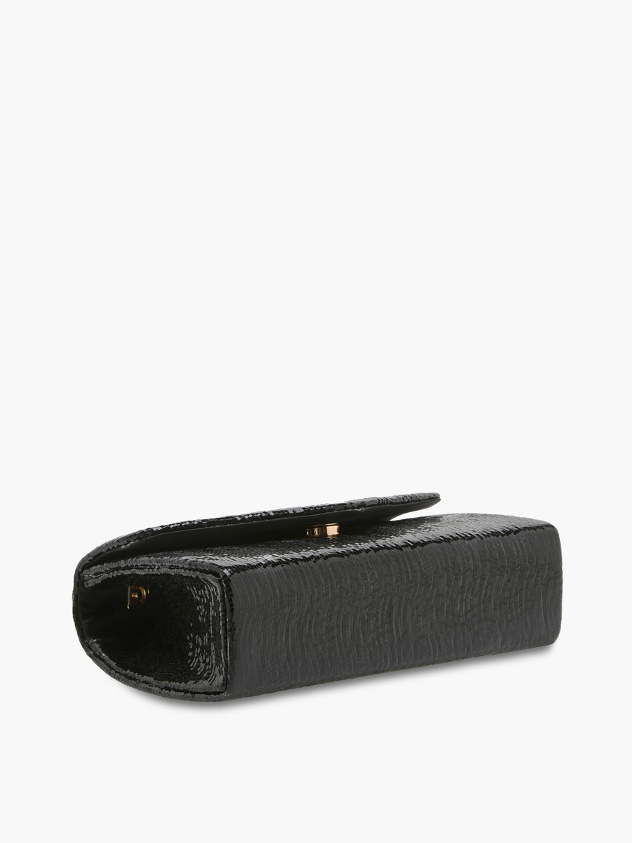 Textured Crossbody Bag with Detachable Shoulder Strap