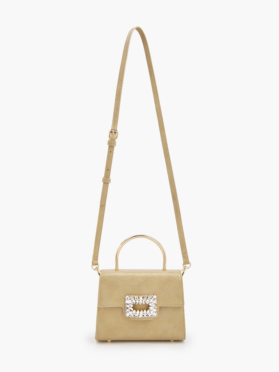 Textured Crossbody Bag with Detachable Strap