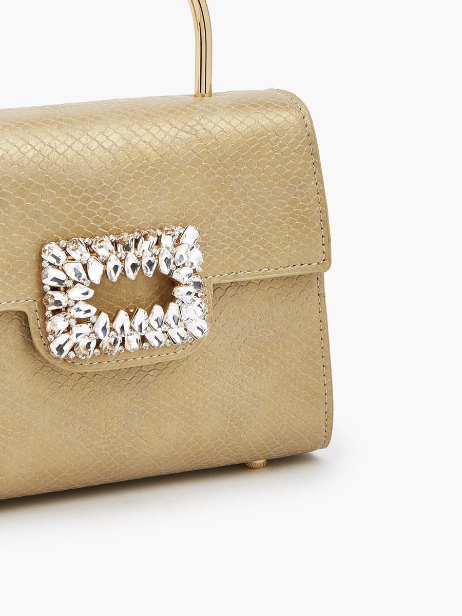 Textured Crossbody Bag with Detachable Strap
