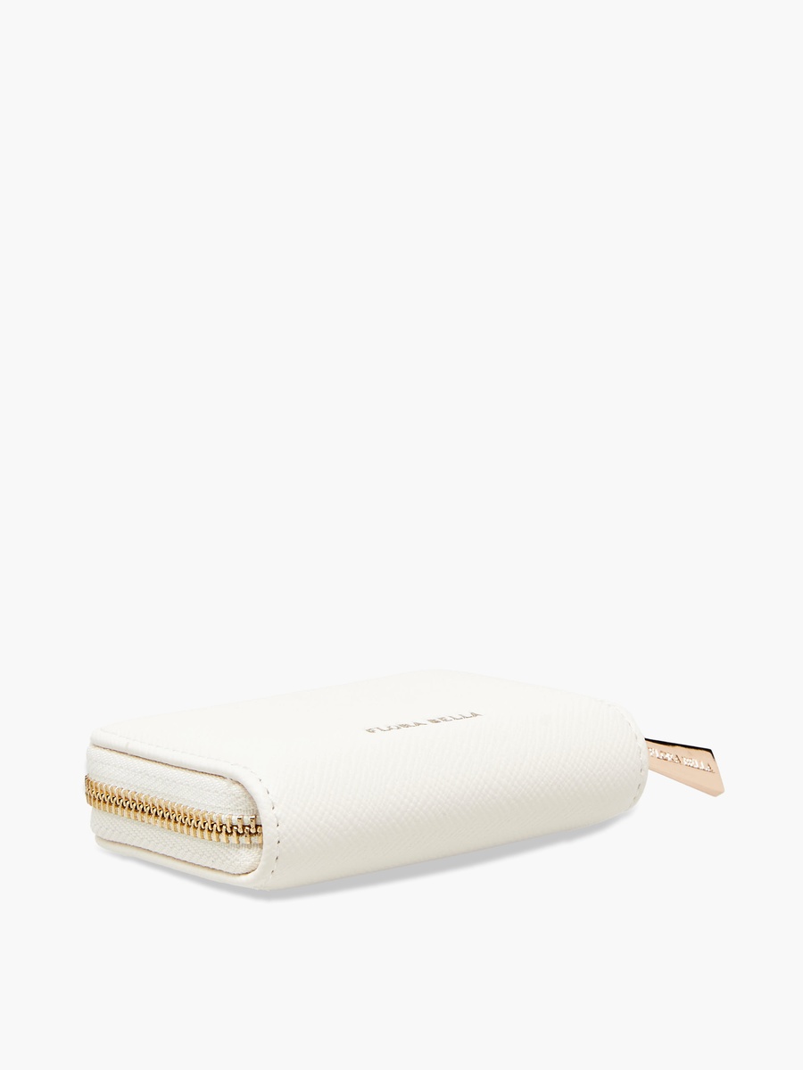 Textured Wallet with Zip Closure