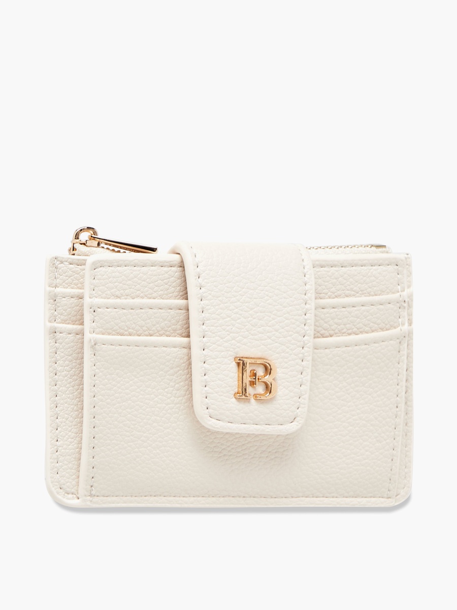 Textured Card Holder with Button Closure