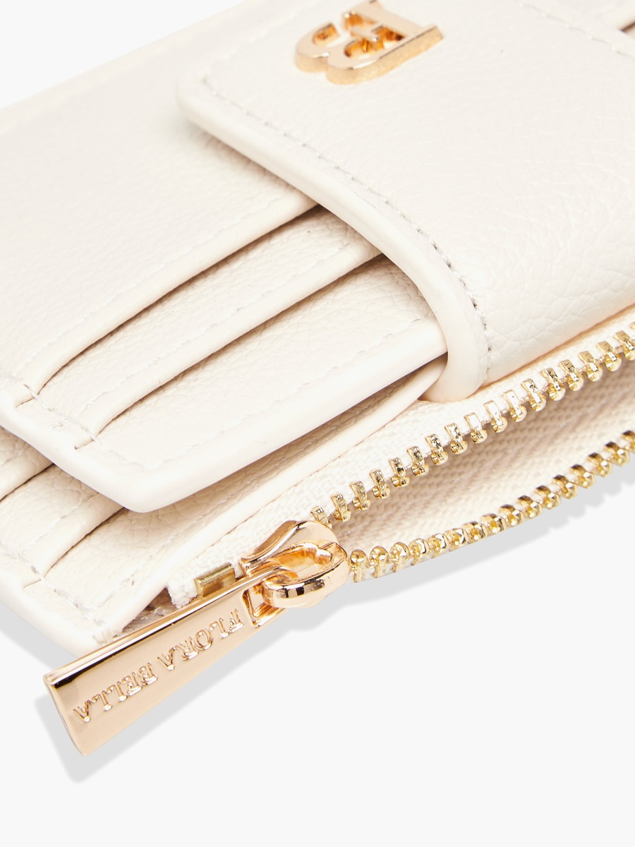 Textured Card Holder with Button Closure