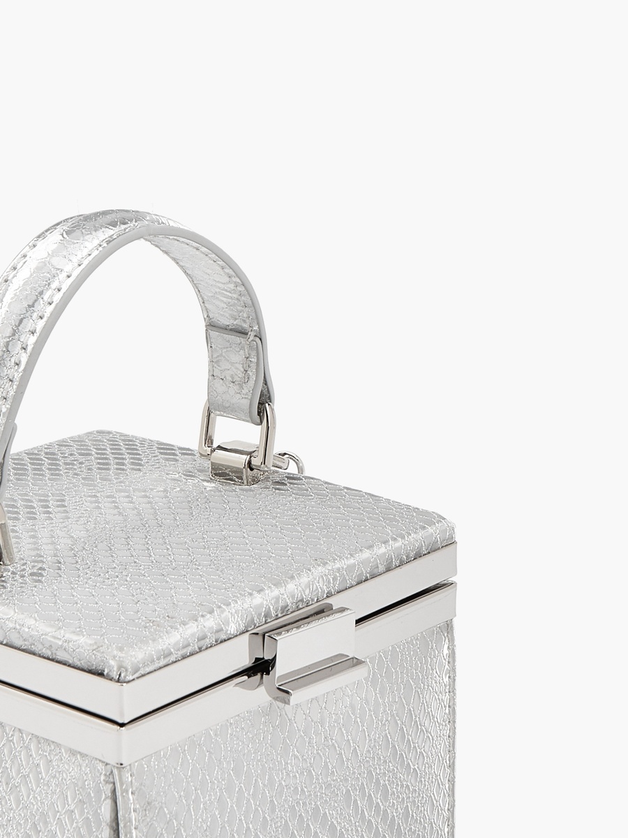 Textured Clutch with Detachable Chain Strap