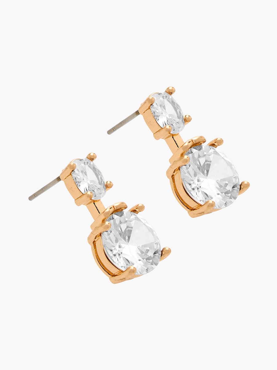 Set of 2 Embellished Metal Necklace and Earrings