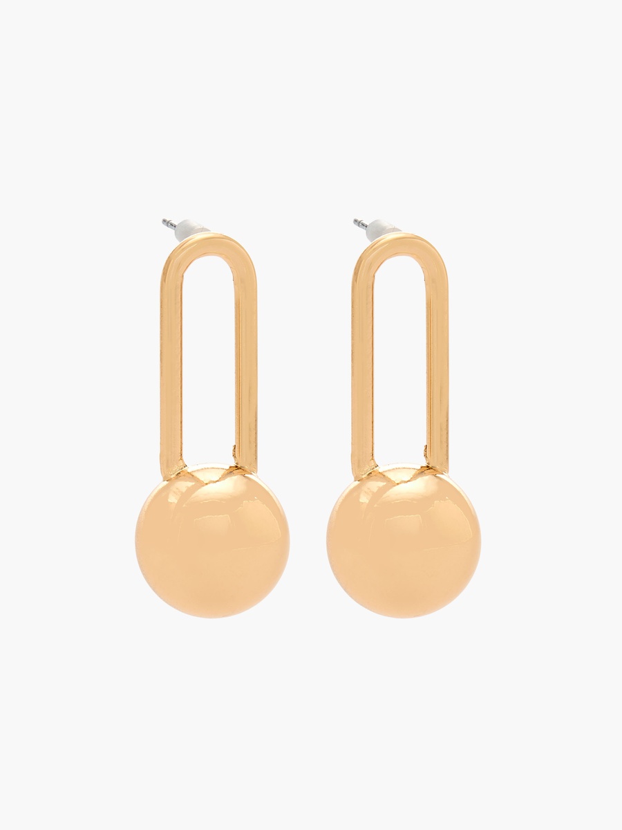 Pack of 2 Gold Tone Assorted Earrings with Pushback Closure