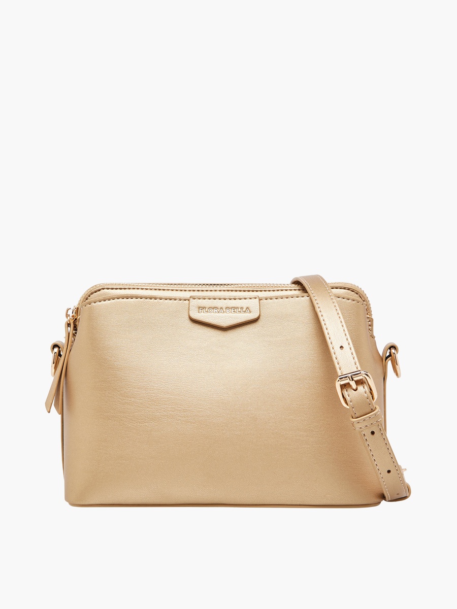 Solid Crossbody Bag with Detachable Strap