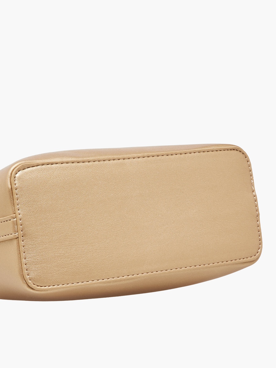 Solid Crossbody Bag with Detachable Strap