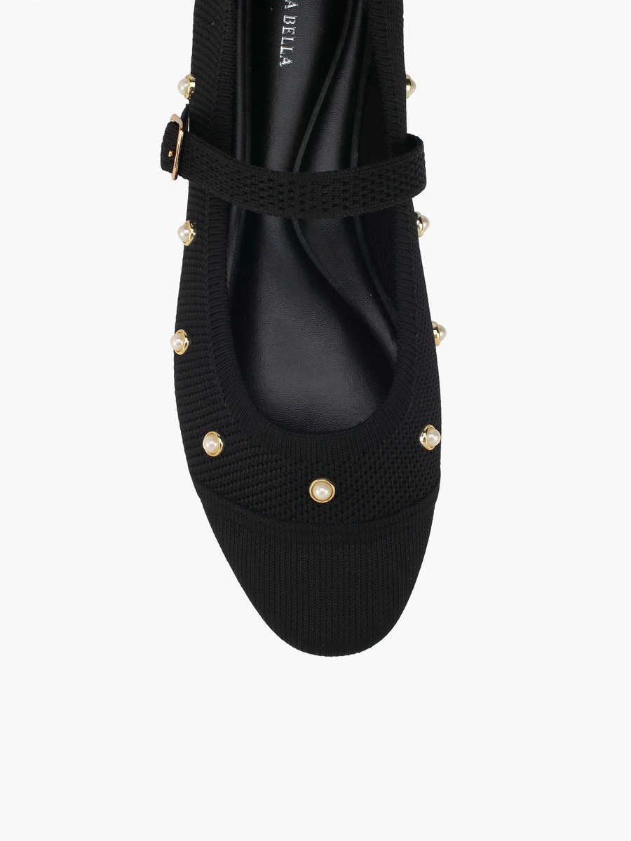 Women Pearl Embellished Ballerina Shoes