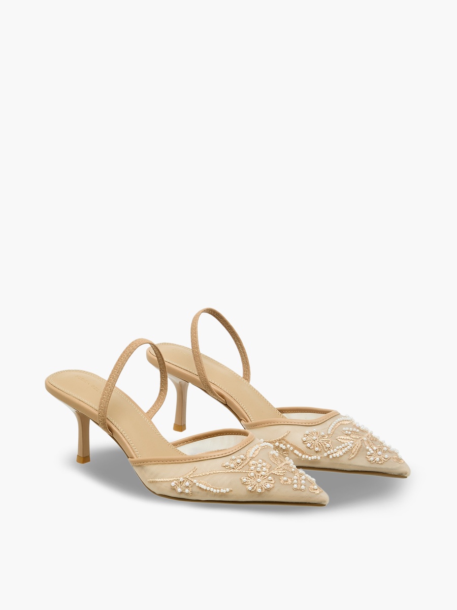 Women Embellished Flared Heel Shoes